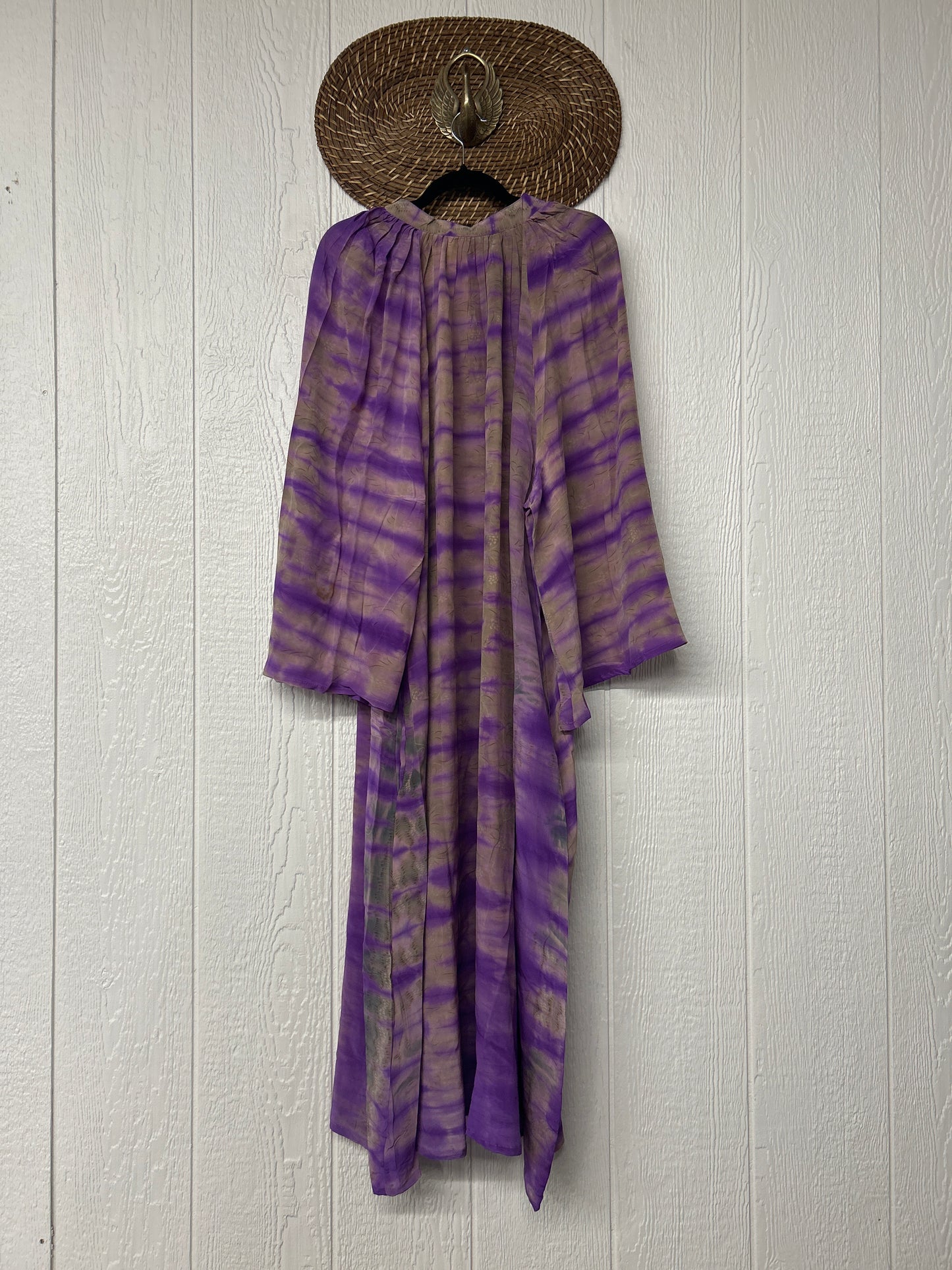 RETAIL Crepe Sari Woodstock Duster Dress 0226 039