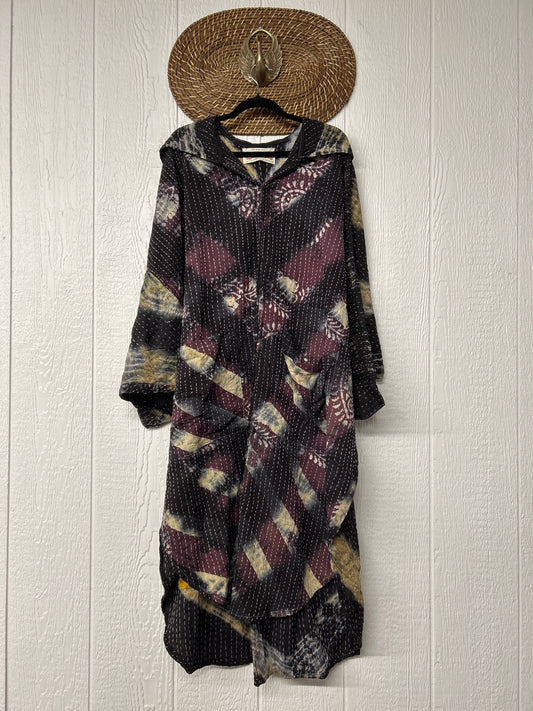 Pareo Kantha Poetic Hoodie Maxi 0526 001