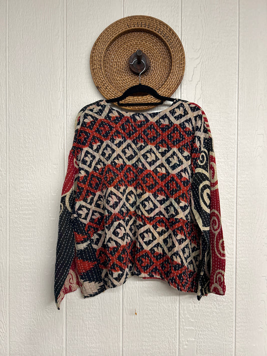 Pareo Kantha Wanderer Pocket Crop Top 0226 069