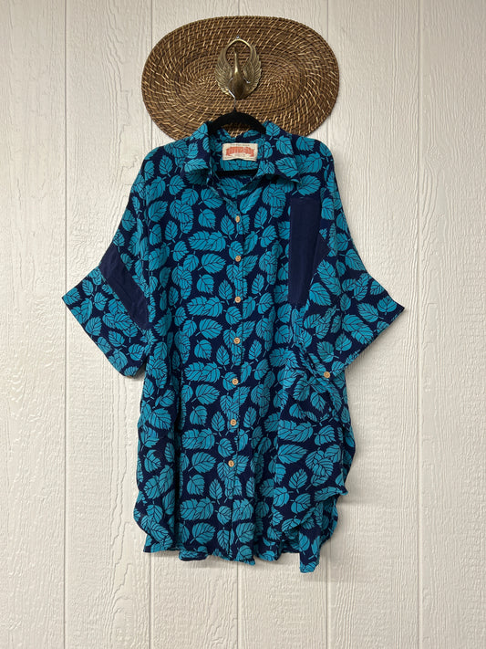 Crepe Sari Free To Be Button Down 0626 063