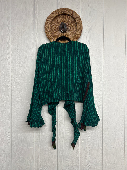 Crepe Sari Zeppelin Crop Shrug 0426 178