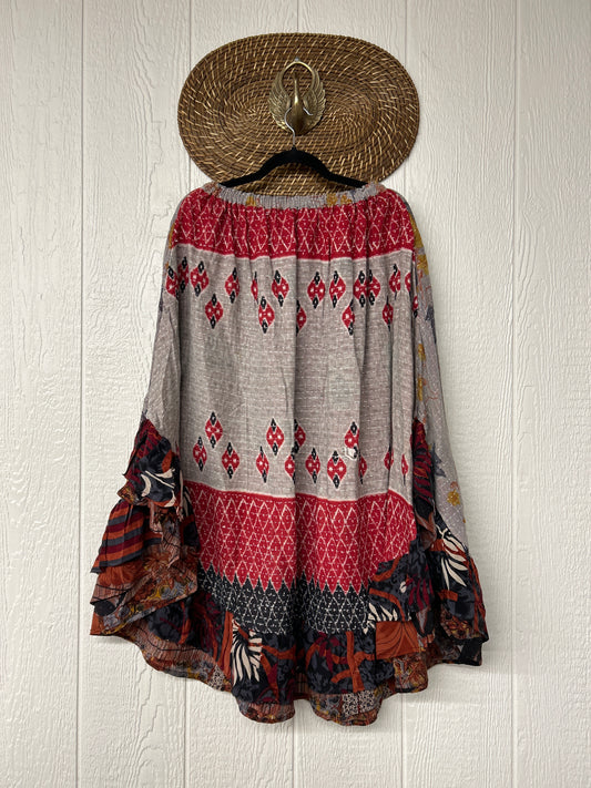Pareo Kantha Wild Rose Skirt 0426 238