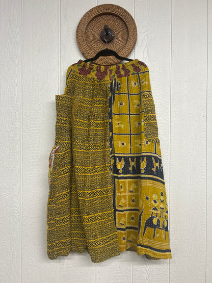 Pareo Kantha Butterfly Cargo Skirt 0426 258