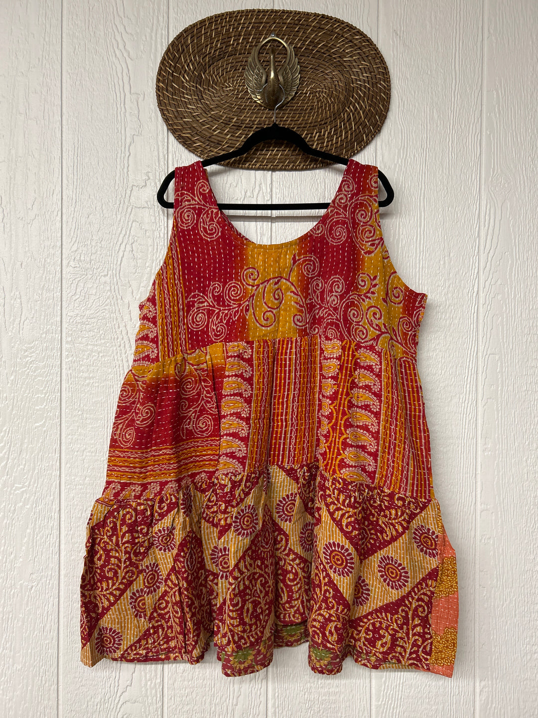 Kantha Meadow Mini Dress 0625 042