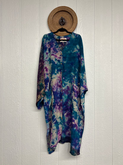 RETAIL Crepe Sari Gaia Duster Dress 0426 106