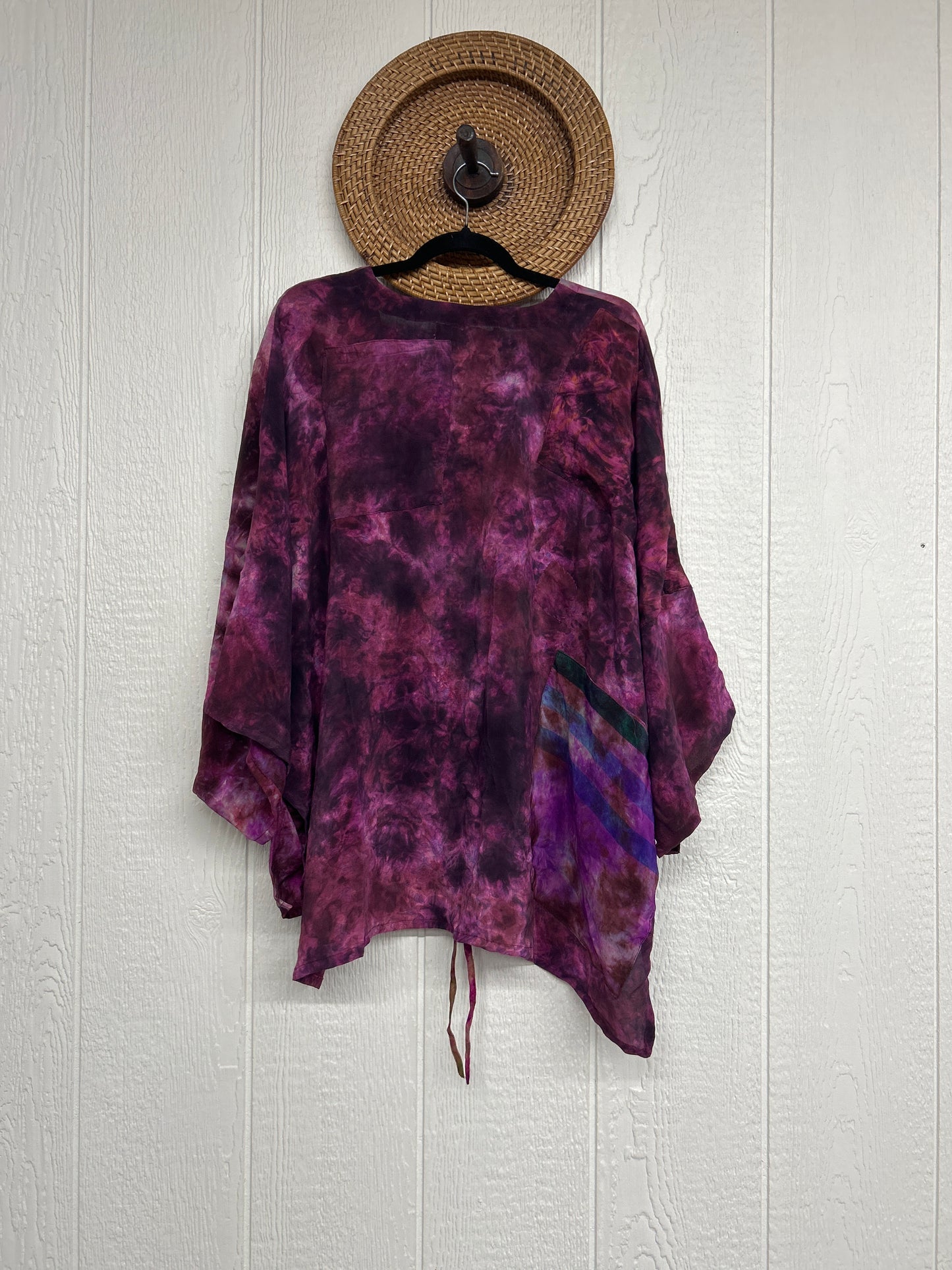 Crepe Sari Hi Lo Butterfly Top 0726 002