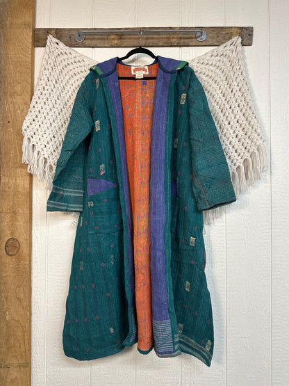 Fine Kantha Rising Sun Coat 1125 267