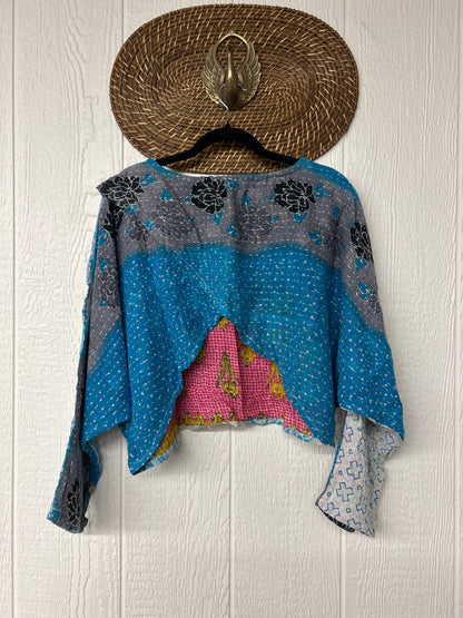 Pareo Kantha In Bloom Cropped Pullover 0326 269