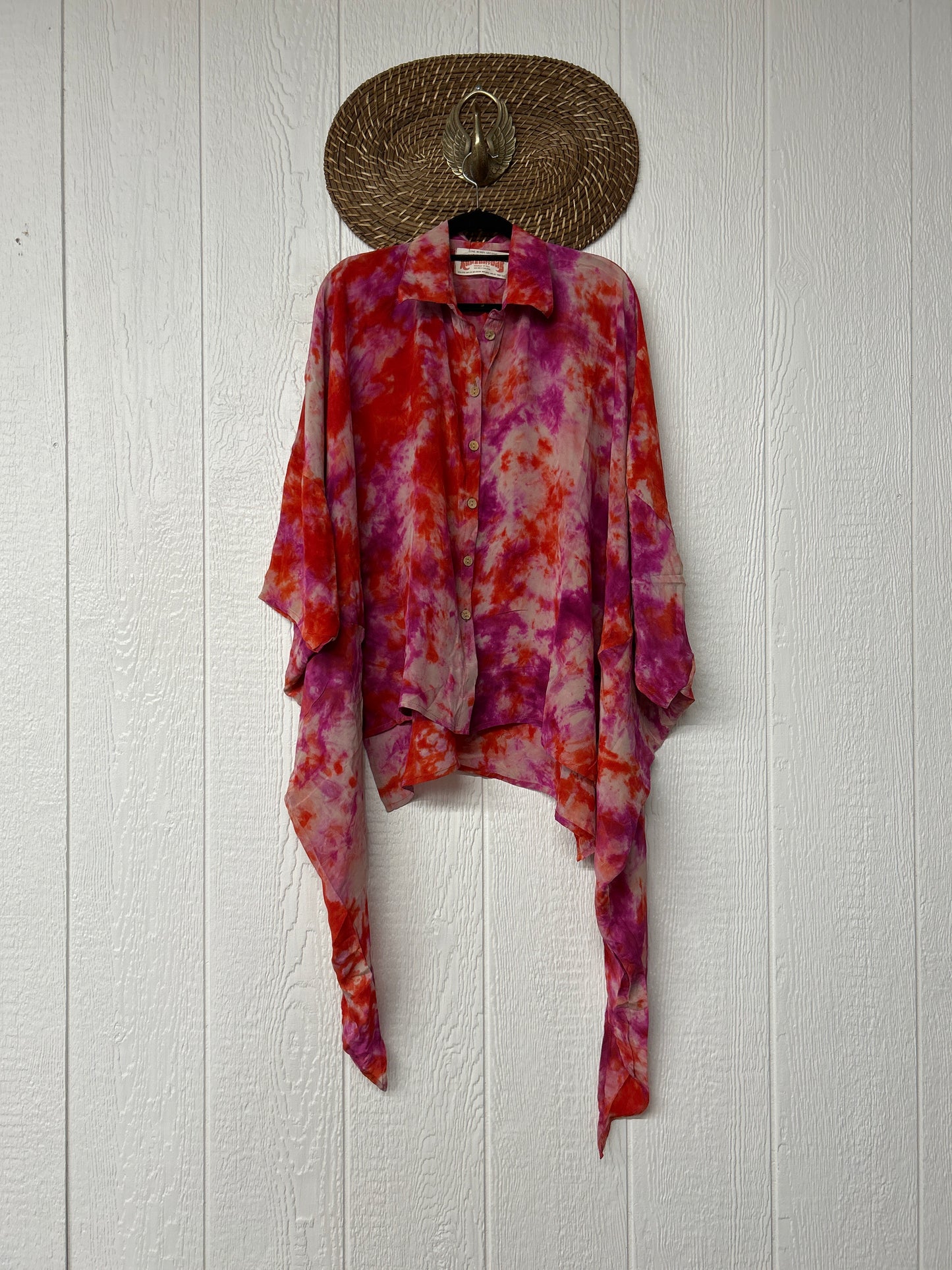 Crepe Sari Summer Nirvana Button Down 0626 067