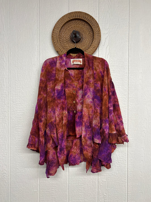 Crepe Sari Wild Rose Top 0426 006