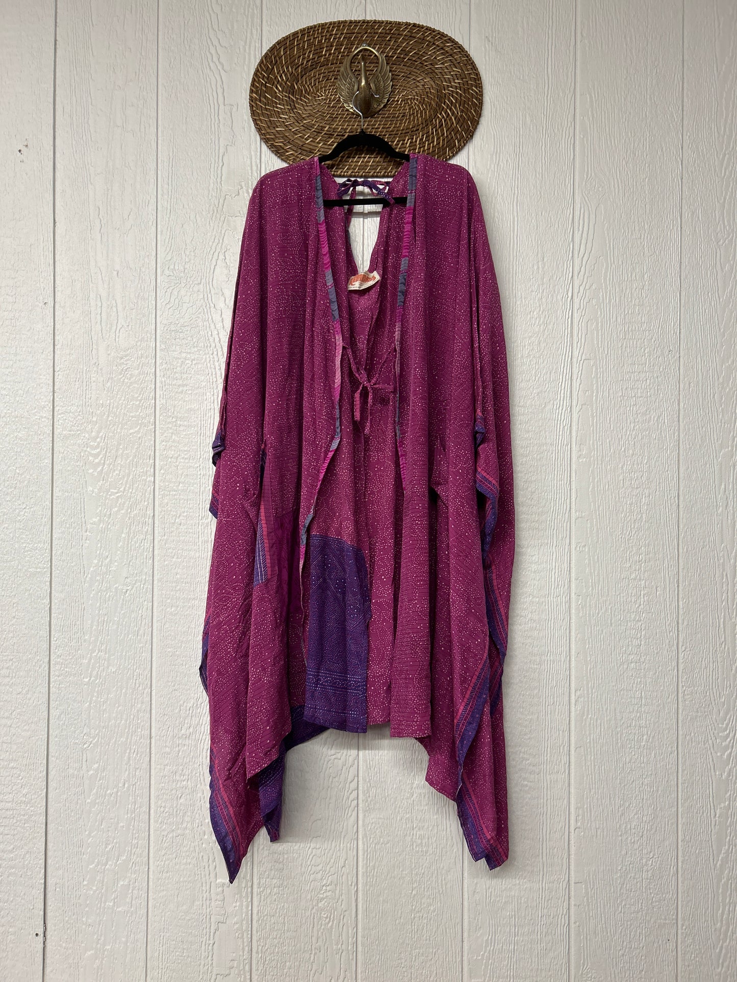 Crepe Sari Orchid Kimono 0626 042
