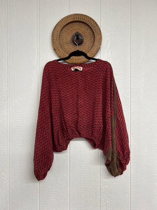 Crepe Sari Luna Crop Top 0126 111