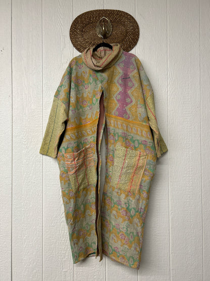 Fine Kantha Cowl Split Pullover 1225 032