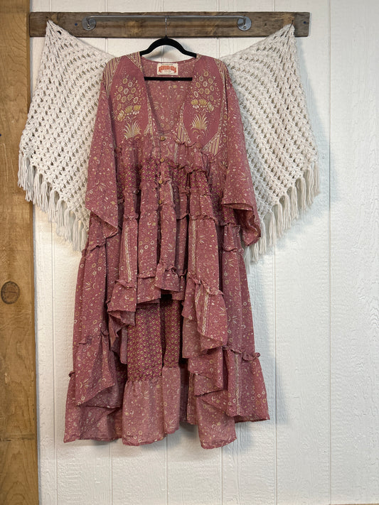 RETAIL Rasgulla Sari Rhiannon Kimono 0826 062