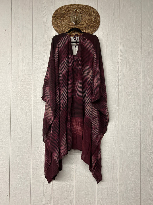 Crepe Sari Orchid Kimono 0626 001