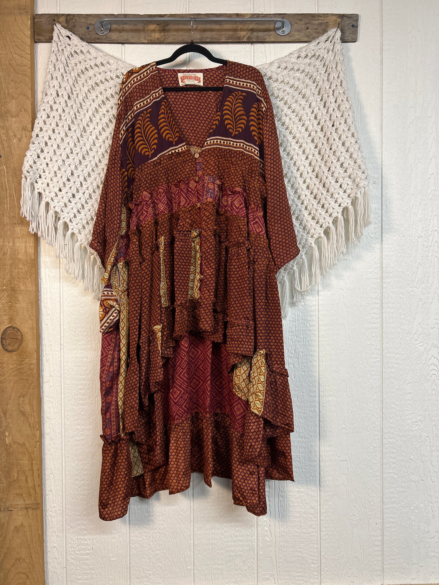 Rasgulla Sari Rhiannon Kimono 0826 046