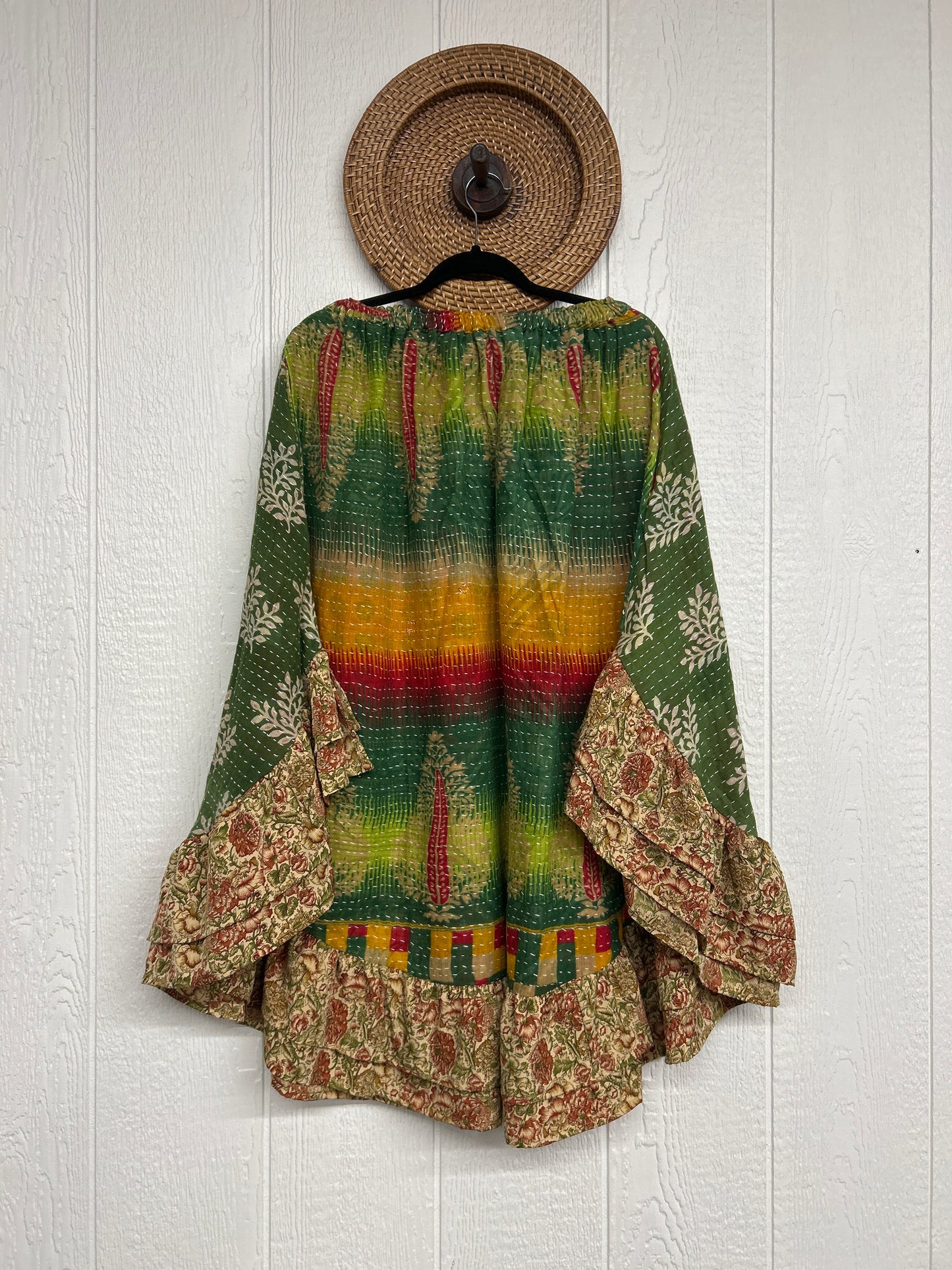 Pareo Kantha Wild Rose Skirt 0426 259