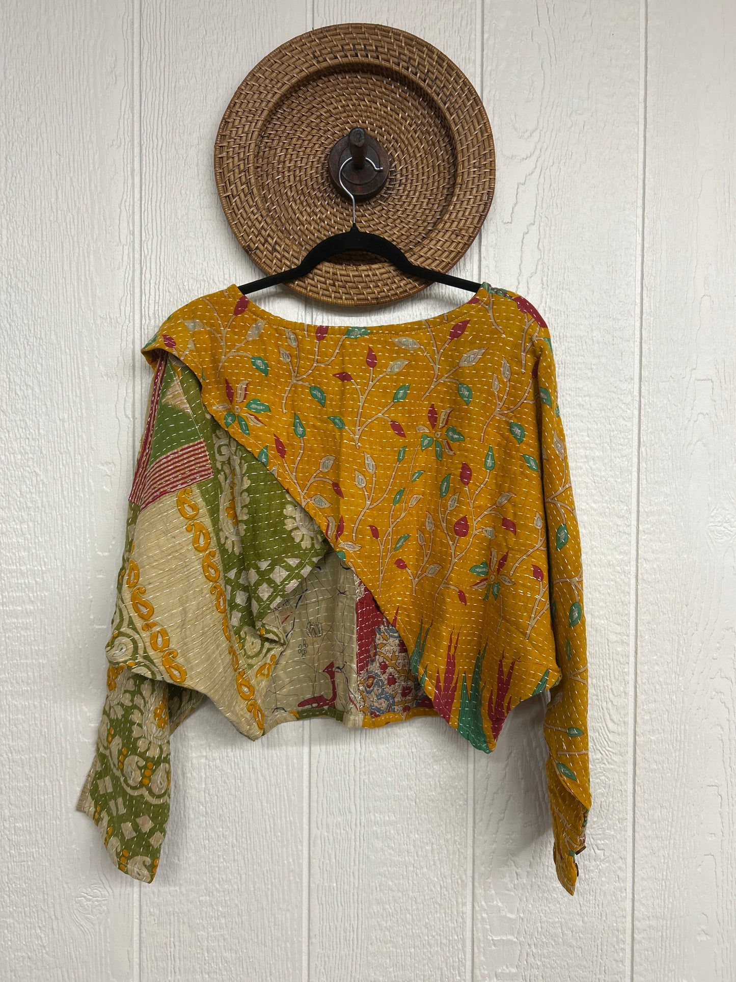 Pareo Kantha In Bloom Cropped Pullover 0326 062