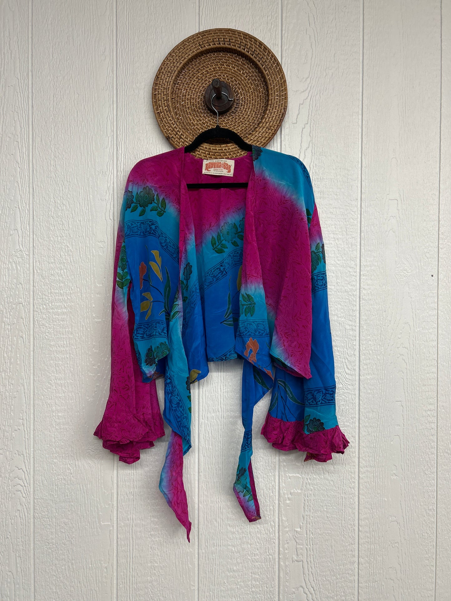 Crepe Sari Zeppelin Crop Shrug 0426 229