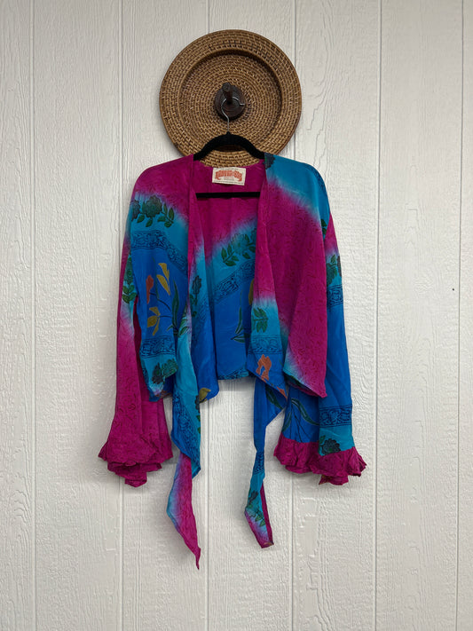 Crepe Sari Zeppelin Crop Shrug 0426 229