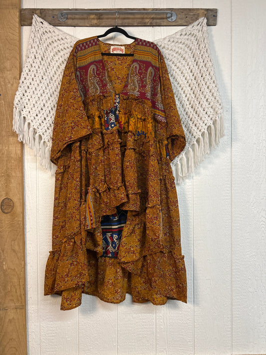Rasgulla Sari Rhiannon Kimono 0826 052