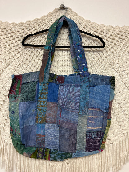 Kantha Patchwork Tote - 1