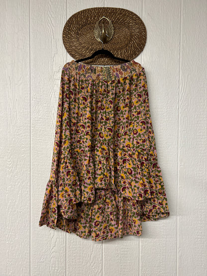 Crepe Sari Dahlia Skirt 1026 133