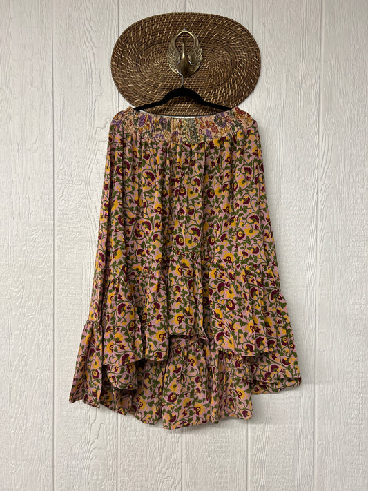 Crepe Sari Dahlia Skirt 1026 133