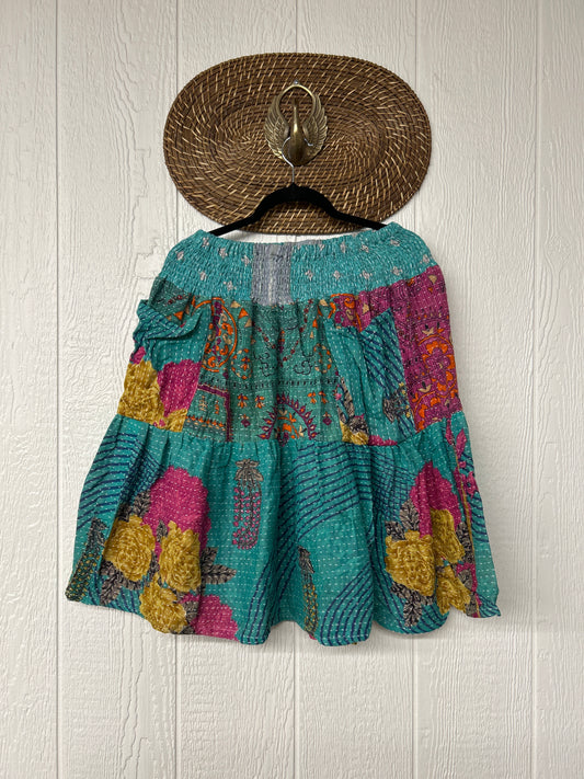 Pareo Kantha Meadow Skirt 0826 273