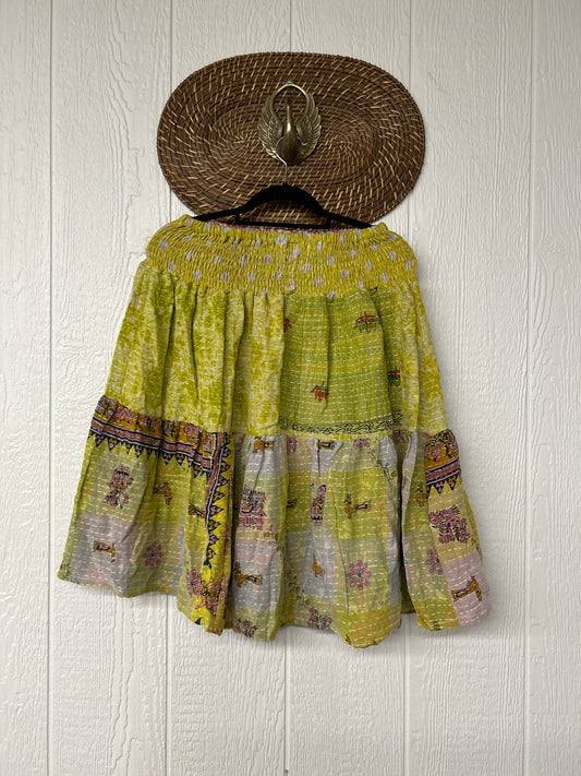 Pareo Kantha Meadow Skirt 0826 007