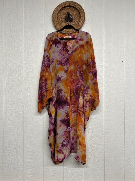 Crepe Sari Gaia Duster Dress 0826 155