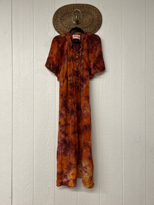 Crepe Sari Summer Woodstock Duster 0626 179