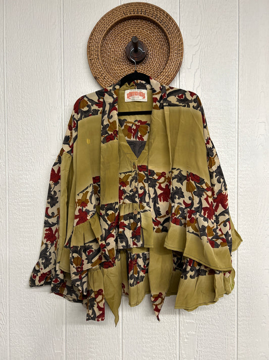 Crepe Sari Wild Rose Top 1225 084