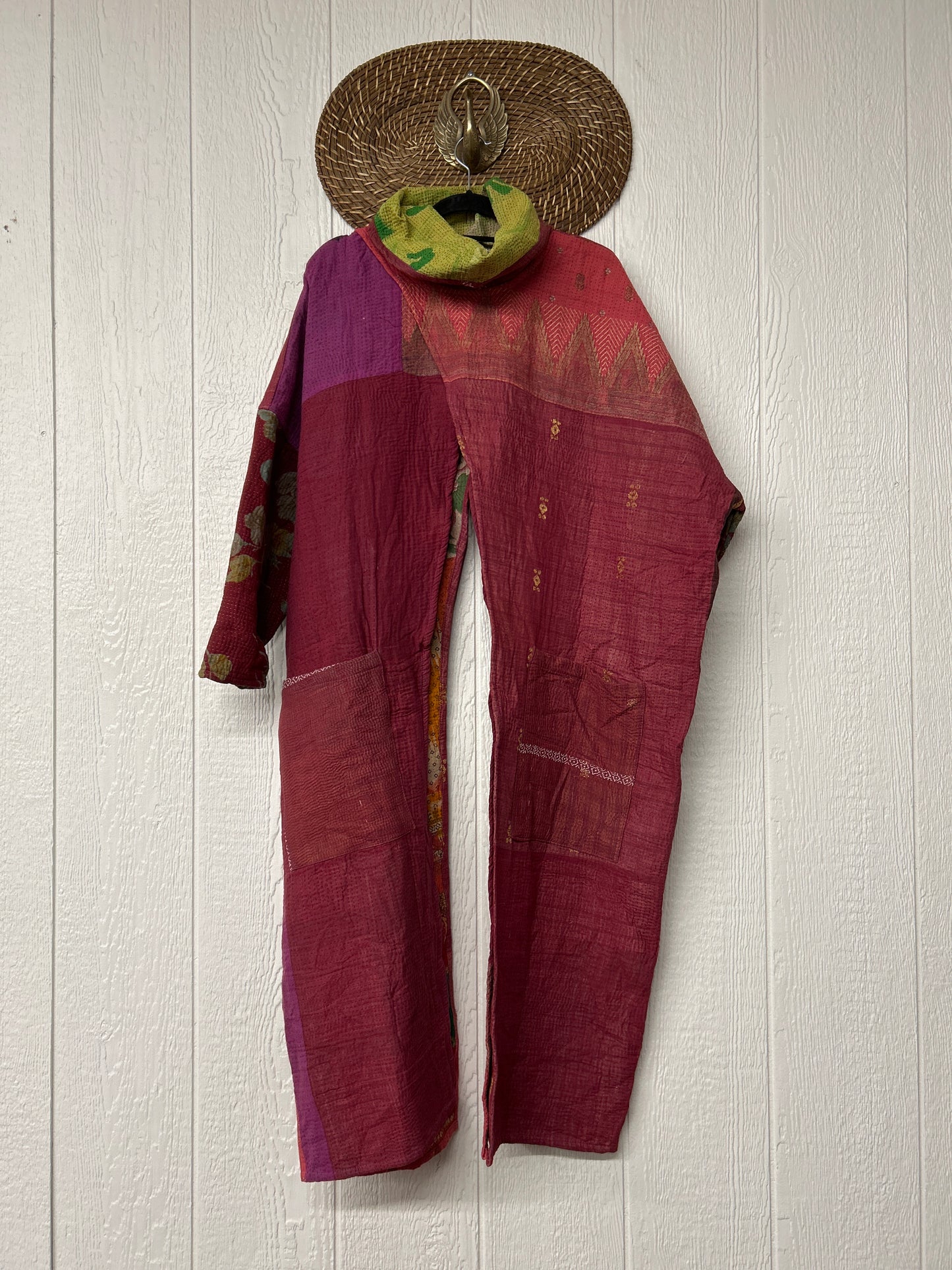 Fine Kantha Cowl Split Pullover 1225 090