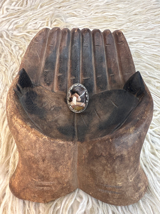 RETAIL Chevron Amethyst Ring 0226 078