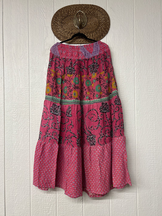 Pareo Kantha Lotus Maxi Skirt 0826 199