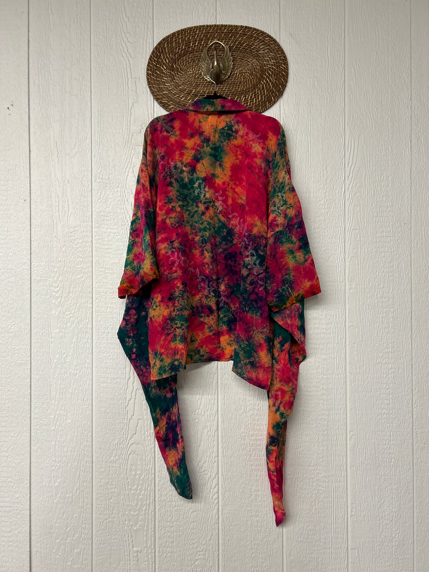 Crepe Sari Summer Nirvana Button Down 0626 146