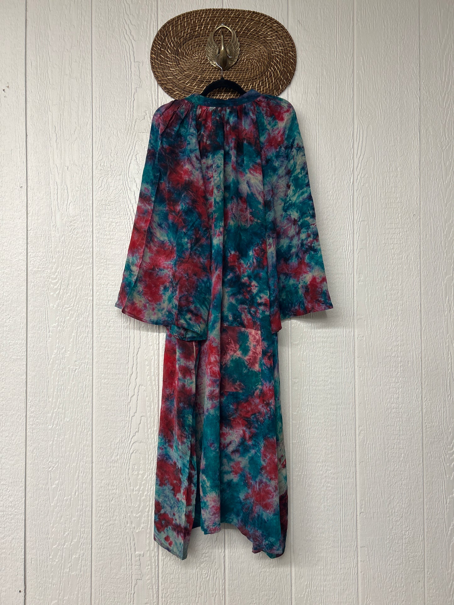 Crepe Sari Woodstock Duster Dress 0226 125