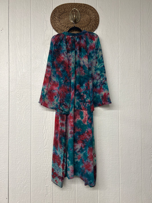 Crepe Sari Woodstock Duster Dress 0226 125