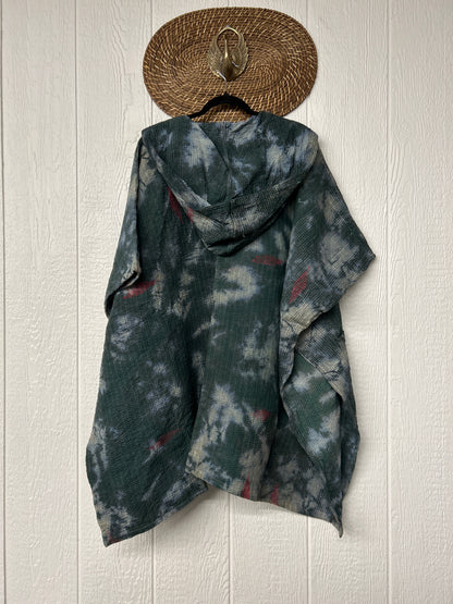 Aura Edit Fine Kantha Wanderlust Poncho 1026 016