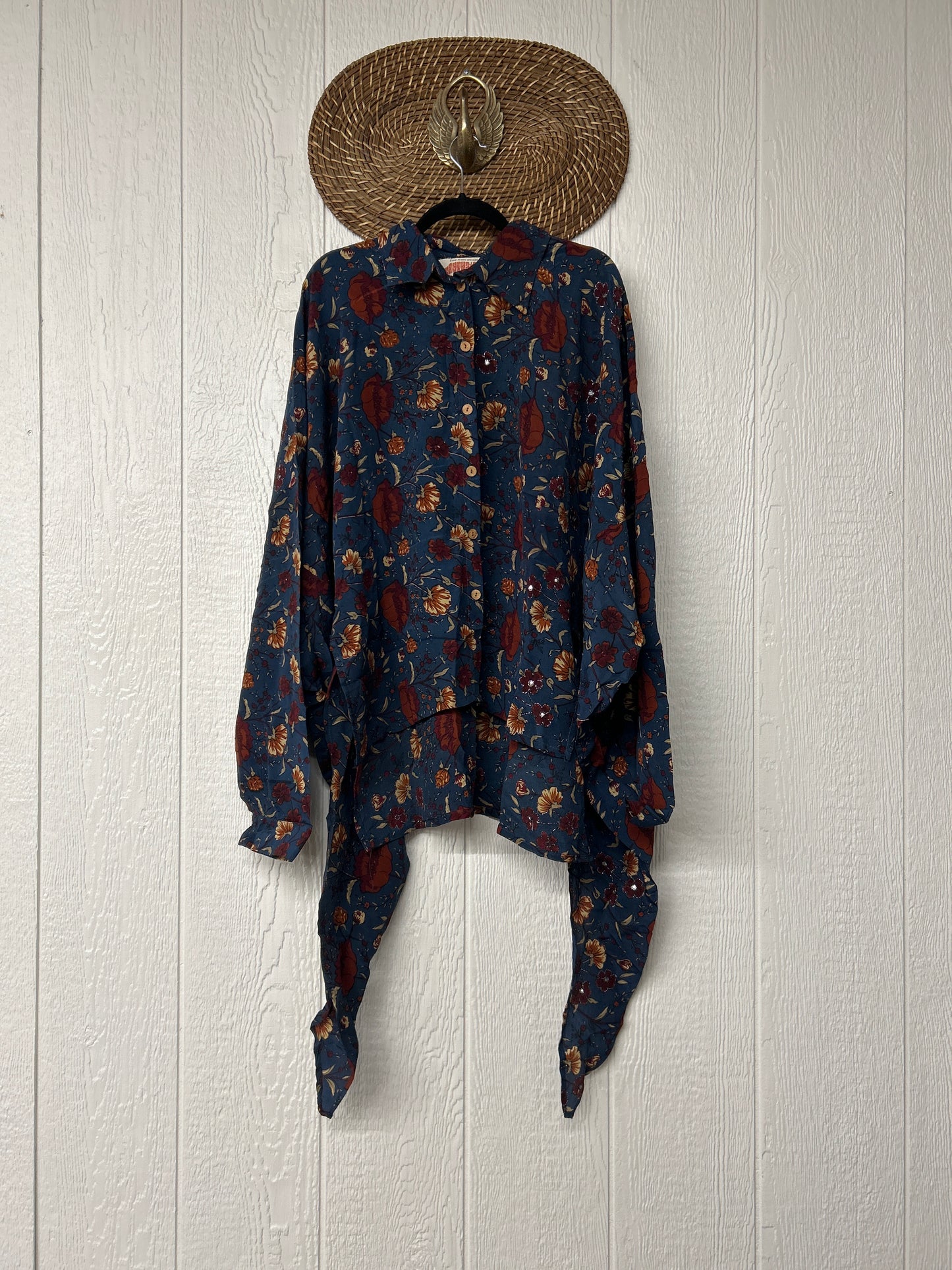 Crepe Sari Nirvana Button Down 1125 140