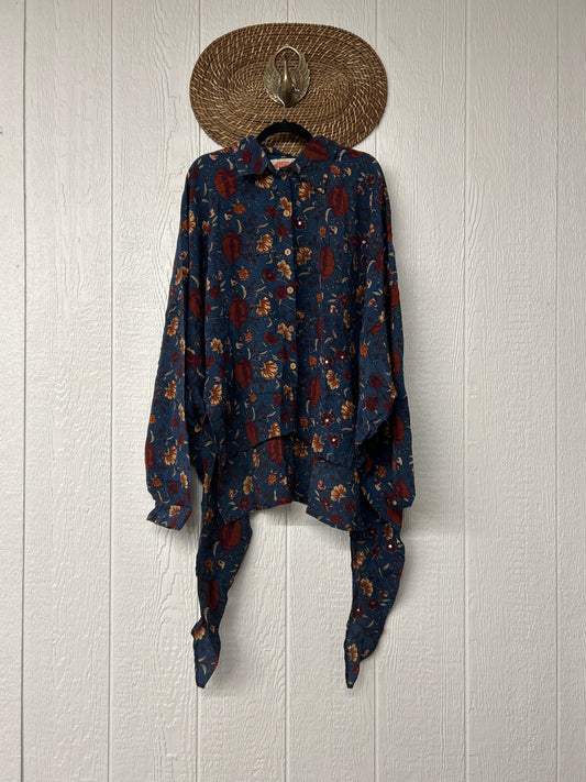 Crepe Sari Nirvana Button Down 1125 140