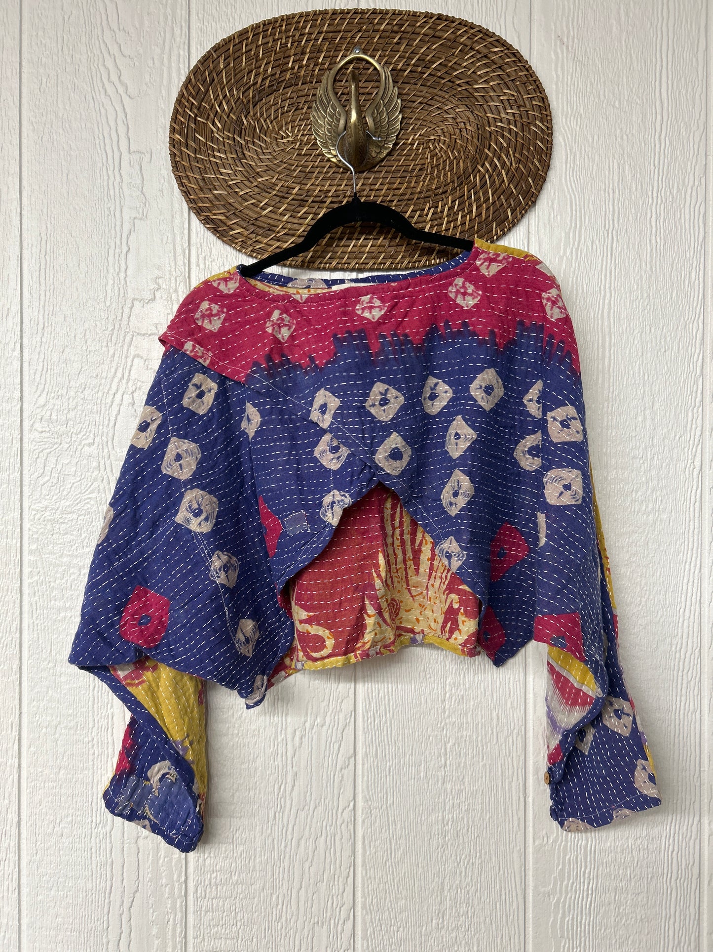 Pareo Kantha In Bloom Cropped Pullover 0326 176