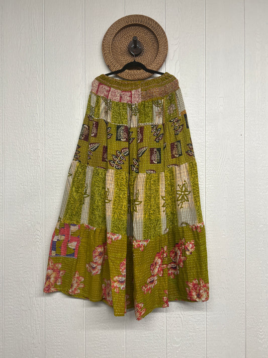 Pareo Kantha Lotus Maxi Skirt 0826 087