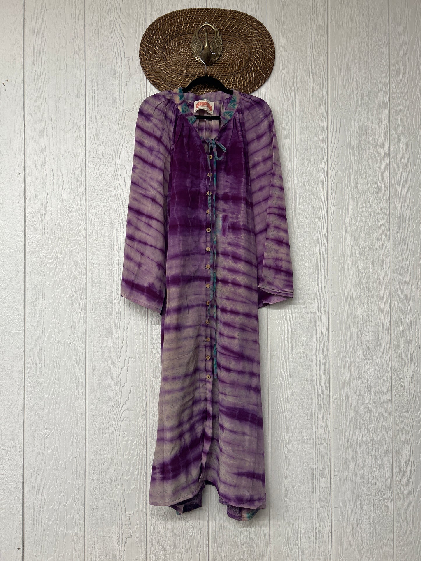 Crepe Sari Woodstock Duster Dress 0226 056