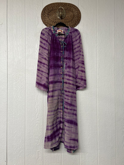 Crepe Sari Woodstock Duster Dress 0226 056