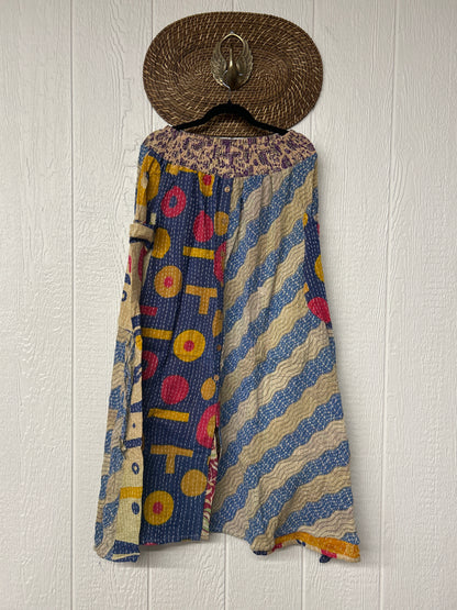 Pareo Kantha Butterfly Cargo Skirt 0426 104