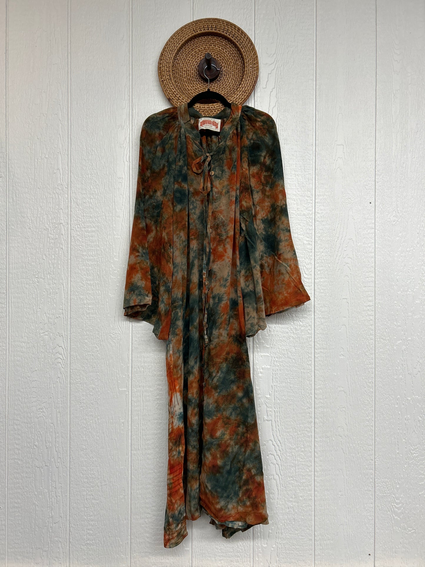 Crepe Sari Woodstock Duster Dress 0226 253