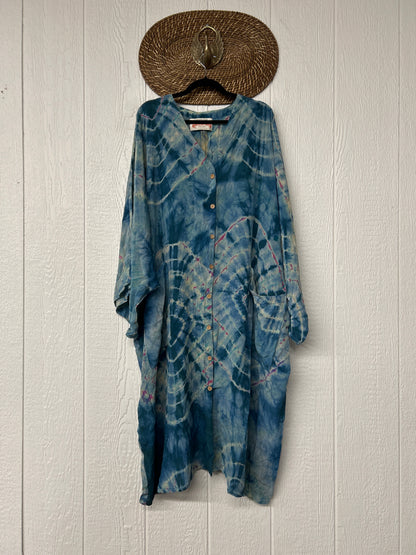 Crepe Sari Gaia Duster Dress 0826 054