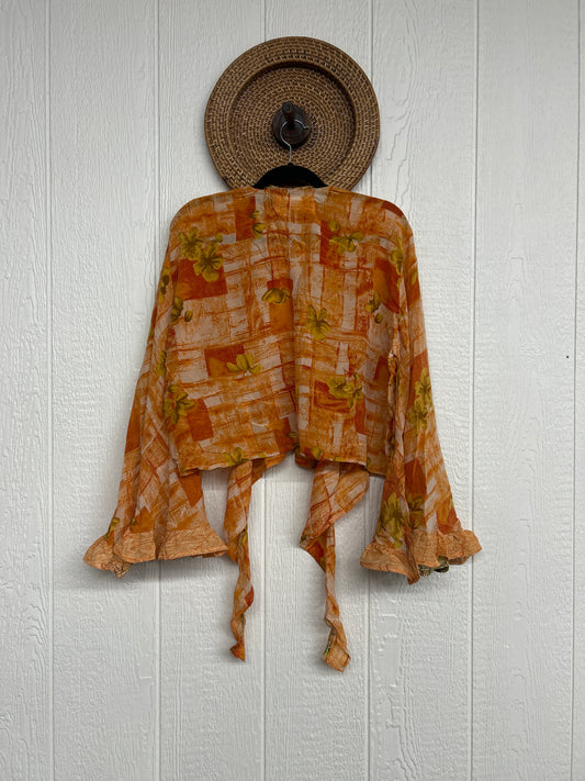 Crepe Sari Zeppelin Crop Shrug 0426 198